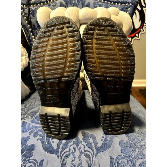 Dr Martens White Red Black Splatter Boots size 9/EU 41 - Picture 8 of 8